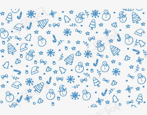 圣诞节五角星底纹插画 米粒分享网 Mi6fx Com