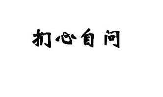 关于扪心自问的诗句