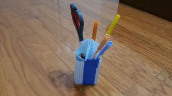 笔筒折纸教程图解 怎么折出一个纸笔筒