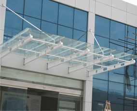 加工定制各种 雨棚 遮阳棚雨棚挑梁 钢化玻璃雨棚 