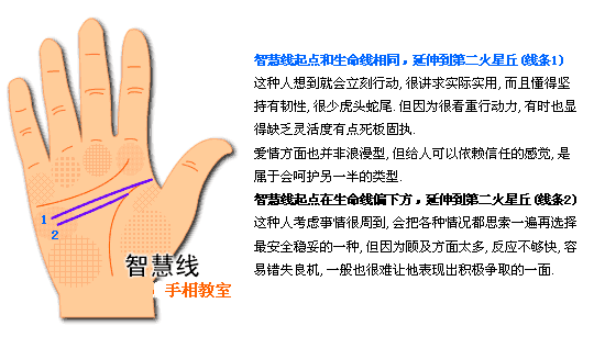 手相智慧线分析