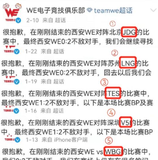 WE输给EDG后,官方通告竟未提EDG队名 网友 真的太小家子气