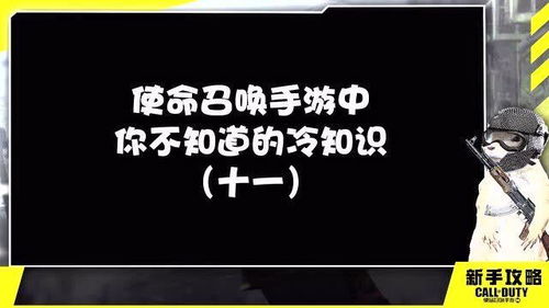 99 的人不知道的CODM冷知识 十一 