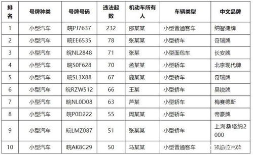 安徽交警发布一季度 超速王 违法王 看看他们到底跑多 快