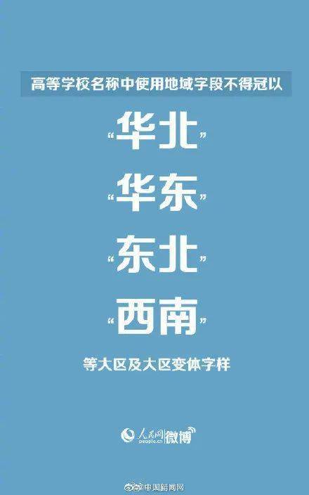 教育部正式发文 高校命名,这些词不得再用