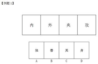 2020年国家公务员考试行测技巧 感受汉字魅力 巧解行测图形推理