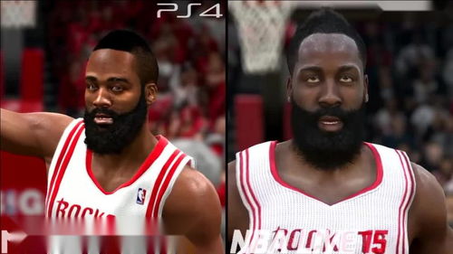 NBALIVE 不同版本下,詹姆斯.哈登动作以及画面对比 