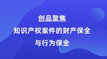 知识产权案件财产保全数额的规定