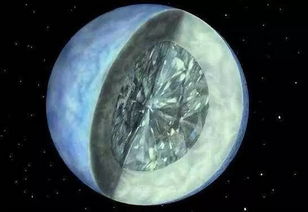 宇宙中的巨大 钻石 ,几亿亿亿..克拉的大钻石...
