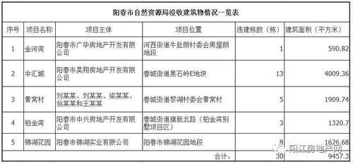 阳江今年已有数十栋房屋被拆或没收