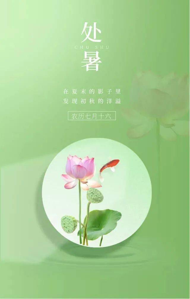 处暑祝福语说说精选,处暑发朋友圈唯美图片大全