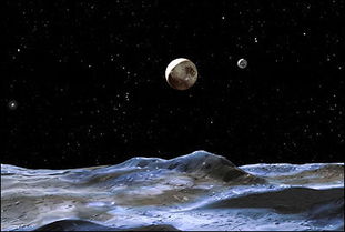 哈勃新发现 冥王星上三个月亮依次升起 