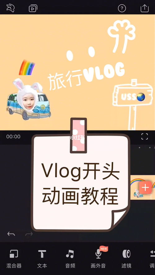 原创vlog开头动画??旅行vlog添加头像贴纸动画教程