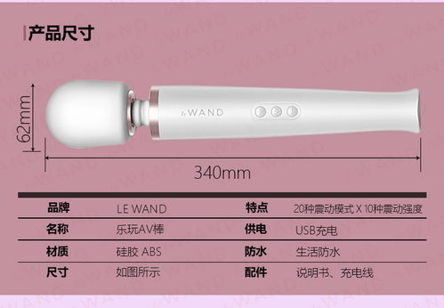 美国Le Wand 经典充电大AV棒 Pearl White