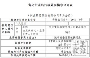 流动资金贷款被违规挪用 兴业银行青岛分行遭罚30万元 图