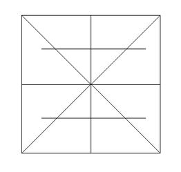 数学符号 在田字格位置 