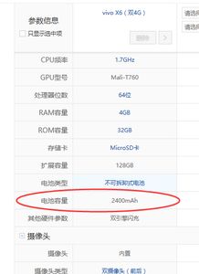 Ⅴivox6手机电池容量这么找不到 