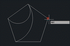 CAD软件三点画圆的过程