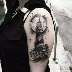 Tattoo 纹身素材 灯塔