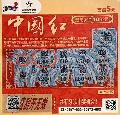 即开型彩票 拱手送人运气 宁波购彩者中 中国红 10万 