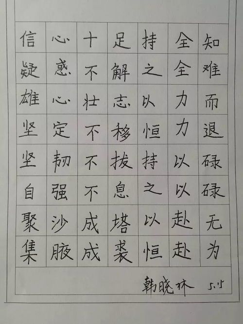 硬笔书法字体(大家觉得什么字体好看)