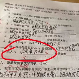 小学生0分试卷曝光,无敌脑洞我甘拜下风