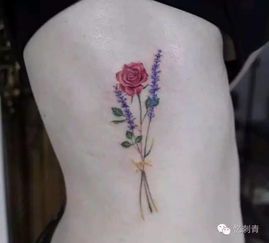 花朵纹身图案花语,惊艳！花朵纹身图案背后的神秘花语