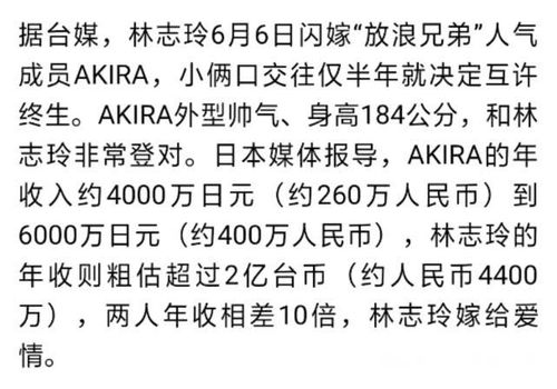 林志玲为爱改名 黑泽志玲 ,不嫌弃收入差十倍,结婚日期藏玄机