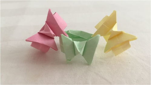 折纸教程 立体蝴蝶结戒指,折法简单还能做闺蜜同款 