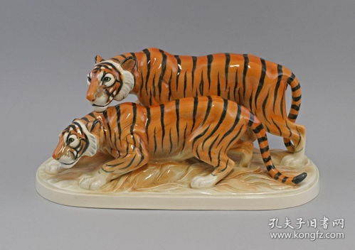 德国图灵根双虎瓷雕 尺寸 36 15 20CM 品相完美,无损 双虎,虎虎生威,非常漂亮 