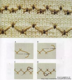多种毛衣绣花针法,新手基础绣花,快收藏起来,想学就学