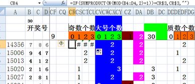 excel中求三个单元格中的奇数个数,如下图中 