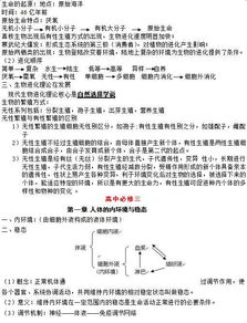 高考生物三年必考知识点最全的总结 