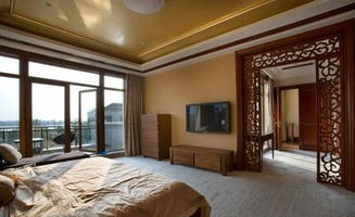 中式风格 房间装修图片 实木雕花卧室门效果图
