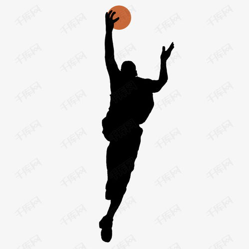 篮球运动人物剪影素材图片免费下载 千库网 