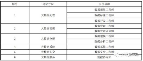 大数据岗位要求,大数据岗位概述