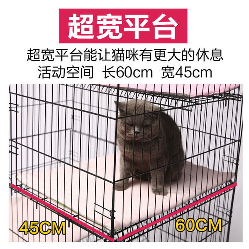 猫笼子三层猫笼双层猫别墅折叠大号外出便携二层特价猫咪笼子单层