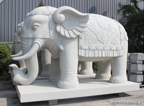 门口石雕大象的摆放作用和寓意介绍 九龙星园林古建