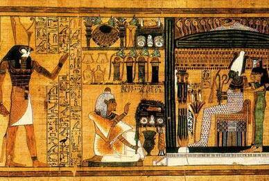 古埃及遗址出土石桌,传说中只要往上倒水,上面五个图案就会复生
