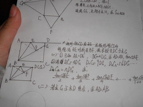 几道初中的数学几何题目 