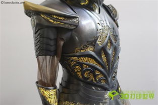 精美绝伦 顶级玩家用500个小时3D打印黄金盔甲 
