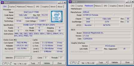 Intel Core i7 7700K超频达7GHz 超频后的芯片很稳定