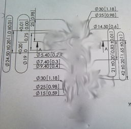 图纸中尺寸后面再有一个中括号的尺寸，什么意思(有图)