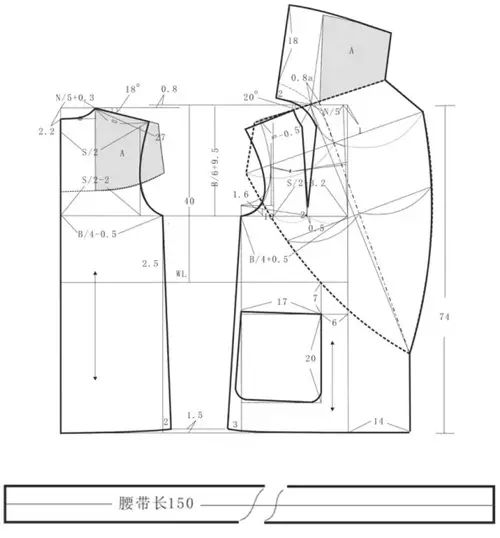 13款国际大牌结构纸样 裁剪图 工艺要求