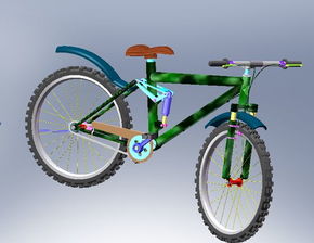 济源职业技术学院 基于Solidworks下的山地自行车的 结构设计及建模 三维图 我邮箱 517143056 163.com 