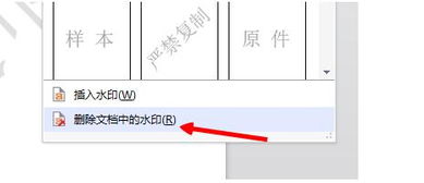 word的水印怎么删除或者修改