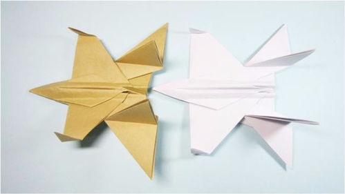 手工折纸飞机,5分钟一张A4纸折出高大上的战斗机 