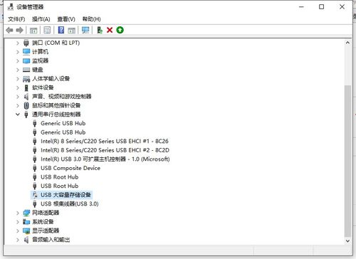 win10无显示usb大容量存储设备