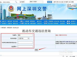 深圳交通违章查询（深圳交通违章查询罚款）
