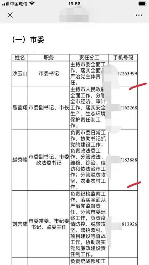 领导负责人手机号公布,56个被质疑 靓号 为何这么大争议